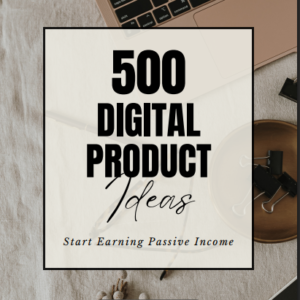 500 profitable digital product & content ideas